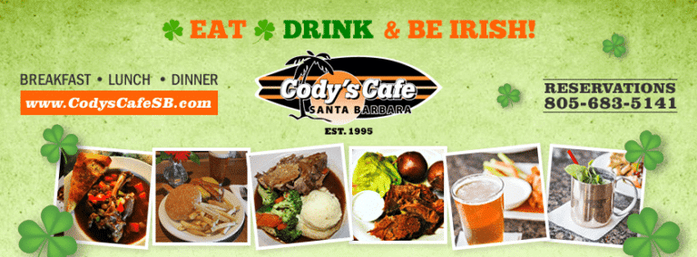 Irish Dinner At Codys Cafe With Corned Beef & Cabbage