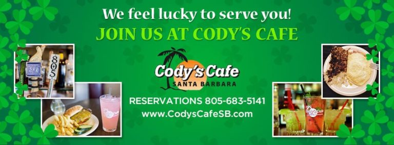 Happy Saint Patrick’s Day From Cody’s Cafe!