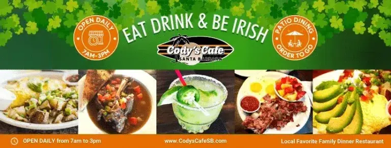 St. Paddy’s Day Specials At Cody’s Cafe
